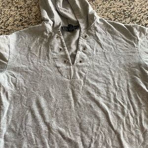 Heather grey Bell sleeve hoodie!